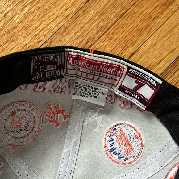 Vintage New York Mets Hat / Size 7 / Fitted / American Needle Coopers Collection - Picture 7 of 7